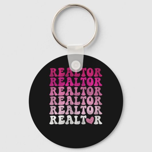 Porte-clés Coeur du réaltor (Recto)