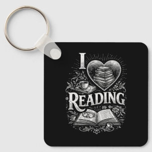 Porte-clés Cœur d'un amoureux des livres