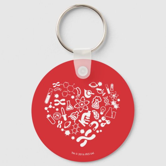 Porte-clés Coeur Espace Et Science (Recto)