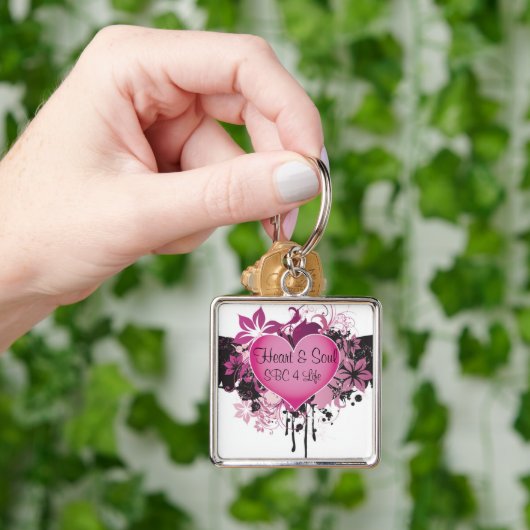 Porte-clés Coeur et âme d'équipe (main)