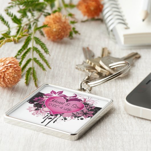 Porte-clés Coeur et âme d'équipe (Côté)