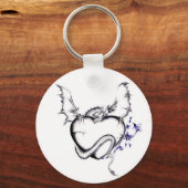 Porte-clés Coeur Et Dragon (Recto)