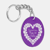 Porte-clés Coeur fille 21e anniversaire cadeau (Devant gauche)