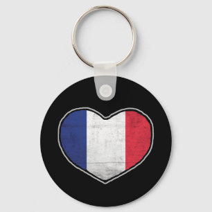 Porte-clés Coeur français
