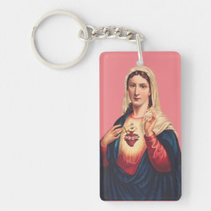 Porte-clés Cœur immaculé de la Vierge Marie