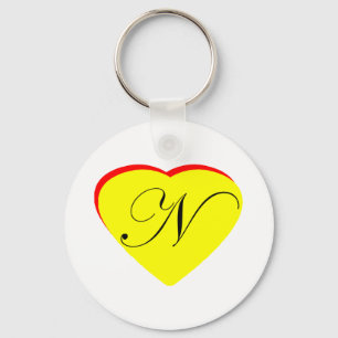 Porte-clés Coeur jaune rouge N Faire-part de mariage Le MUSÉE