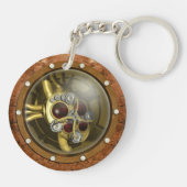 Porte-clés Coeur mécanique de Steampunk (Dos)