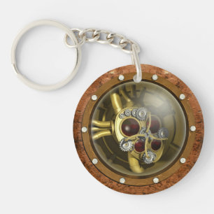 Porte-clés Coeur mécanique de Steampunk