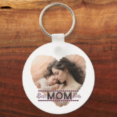 Porte-clés Coeur, meilleure maman jamais (Recto)