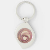 Porte-clés Coeur métal fractal (Devant)