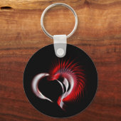 Porte-clés Coeur métallique (Recto)