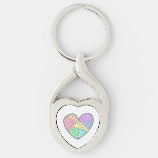 Porte-clés coeur mignon (Devant)