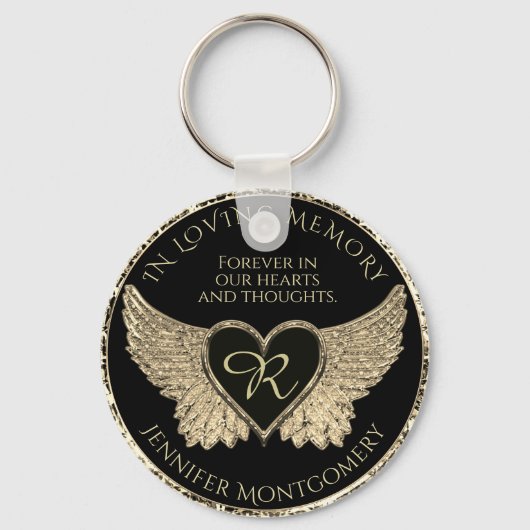Porte-clés Coeur monogramme (Recto)