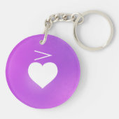 Porte-clés Coeur Musique Notation Amour Langue : Accent (Dos)