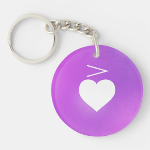 Porte-clés Coeur Musique Notation Amour Langue : Accent
