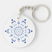 Porte-clés Coeur neigeux (Dos)