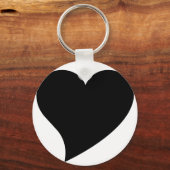 Porte-clés Coeur noir (Recto)