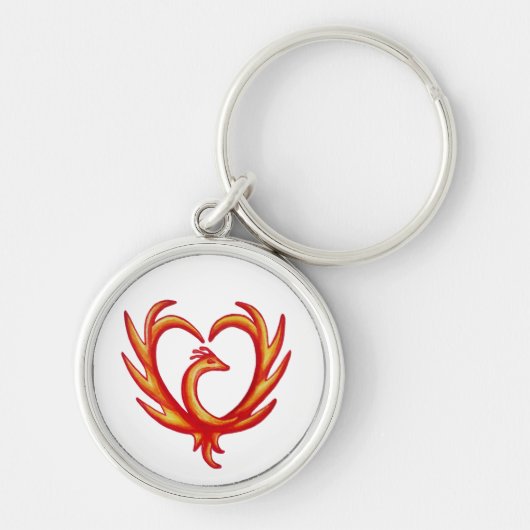 Porte-clés Coeur Phoenix (Devant)