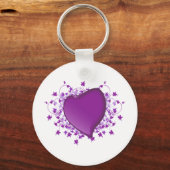 Porte-clés Coeur pourpre (Recto)