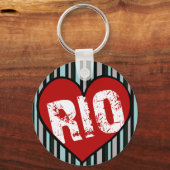 Porte-clés coeur rio de janeiro (Recto)