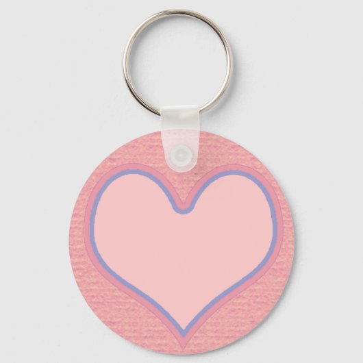 Porte-clés coeur rose (Recto)