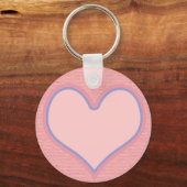 Porte-clés coeur rose (Recto)