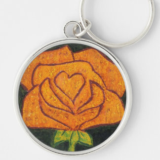 Porte-clés "Coeur Rose #2" Porte - clé floral