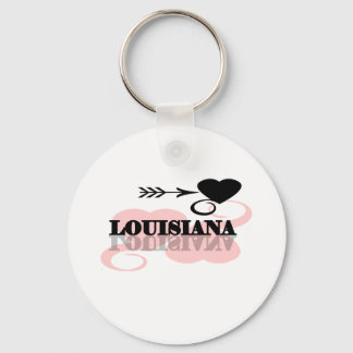 Porte-clés Coeur rose Louisiane