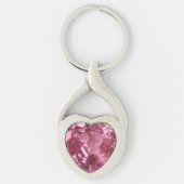 Porte-clés Coeur rose Topaz (Devant)