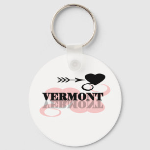 Porte-clés Coeur rose Vermont