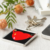 Porte-clés Coeur rouge (Côté)