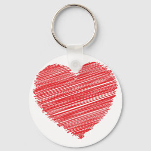 Porte-clés Coeur rouge