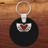 Porte-clés Coeur squelettique (Recto)