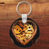 Porte-clés coeur steampunk (Recto)