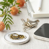 Porte-clés Coeur vapeur avec un manomètre (Côté)