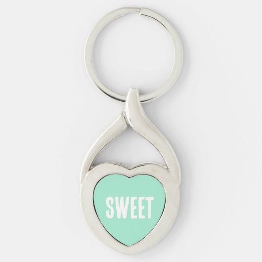 Porte-clés Coeur vert (Devant)