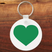 Porte-clés Coeur vert (Recto)