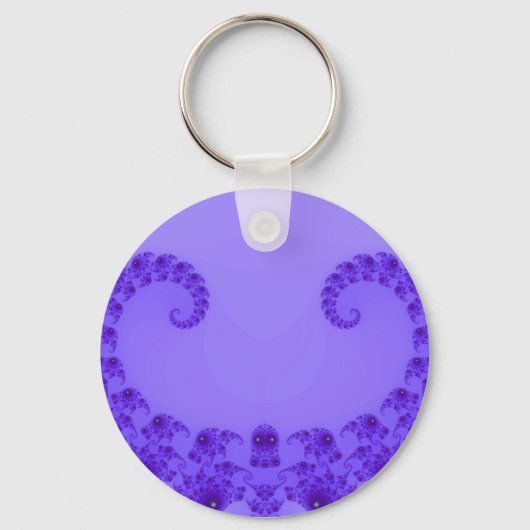 Porte-clés Cœur Violet Bleu (Recto)