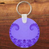 Porte-clés Cœur Violet Bleu (Recto)