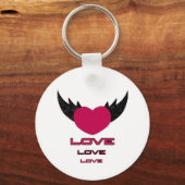Porte-clés Coeur volant (Recto)