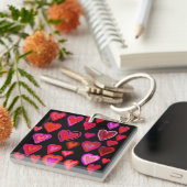 Porte-clés Coeurs (Devant Droit)