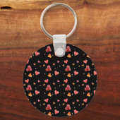 Porte-clés coeurs à l'aquarelle colorés (Recto)
