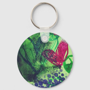 Porte-clés Coeurs Abstraits