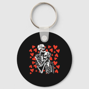 Porte-clés Coeurs accroupies Valentines Jour Bones mignons Cr
