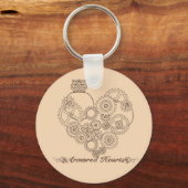 Porte-clés Coeurs blindés Porte - clé Steampunk (Recto)
