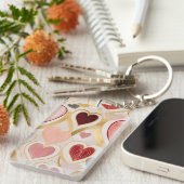 Porte-clés Coeurs d'amour (Devant droit)