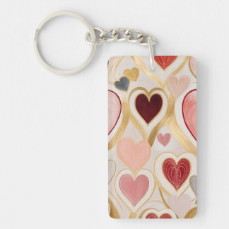 Porte-clés Coeurs d'amour