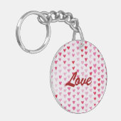 Porte-clés Coeurs d'aquarelle (Devant gauche)