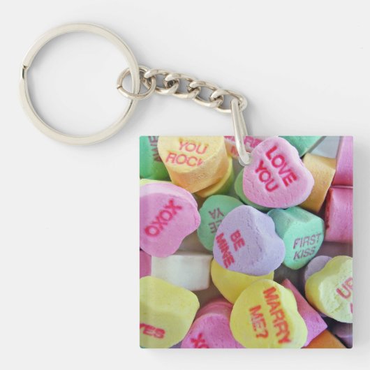Porte-clés Coeurs de bonbons (Devant)