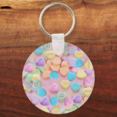 Porte-clés coeurs de bonbons valentines (Recto)